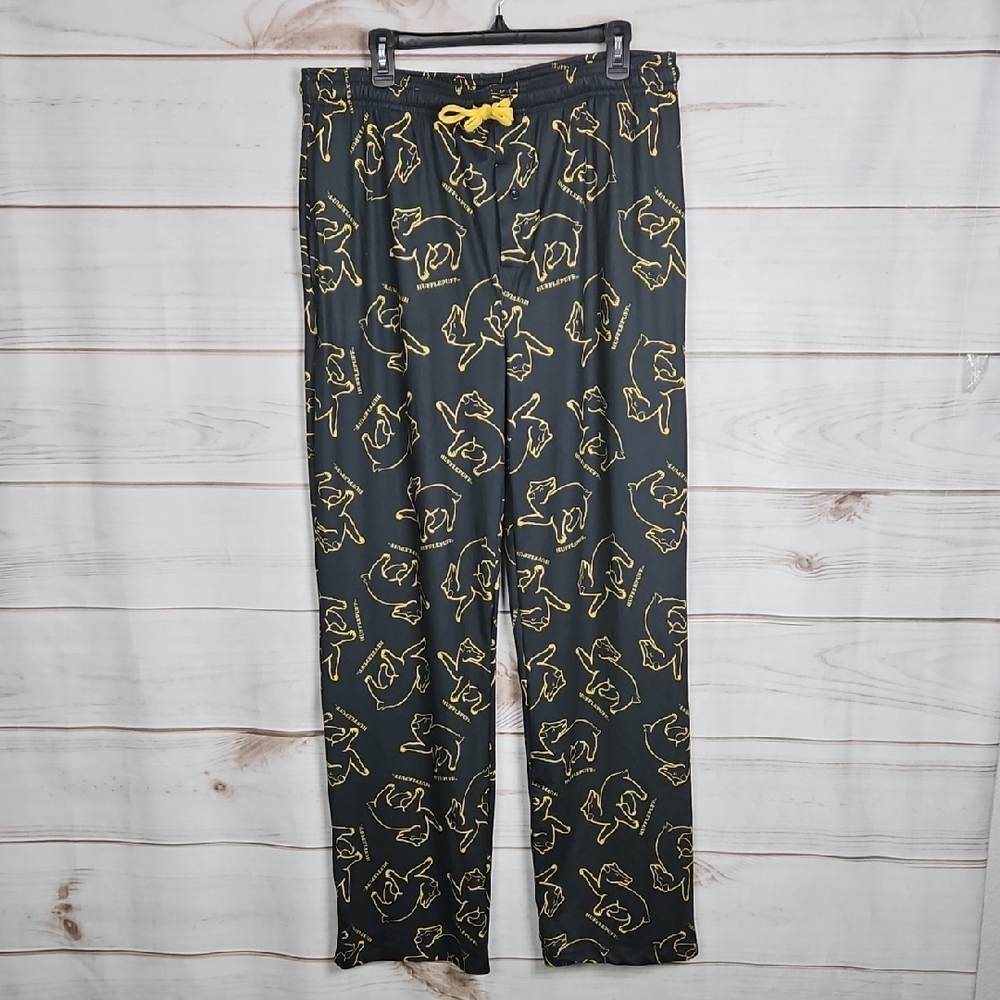 Harry Potter Hufflepuff Men's Sleep Pajama Pants - Size Large